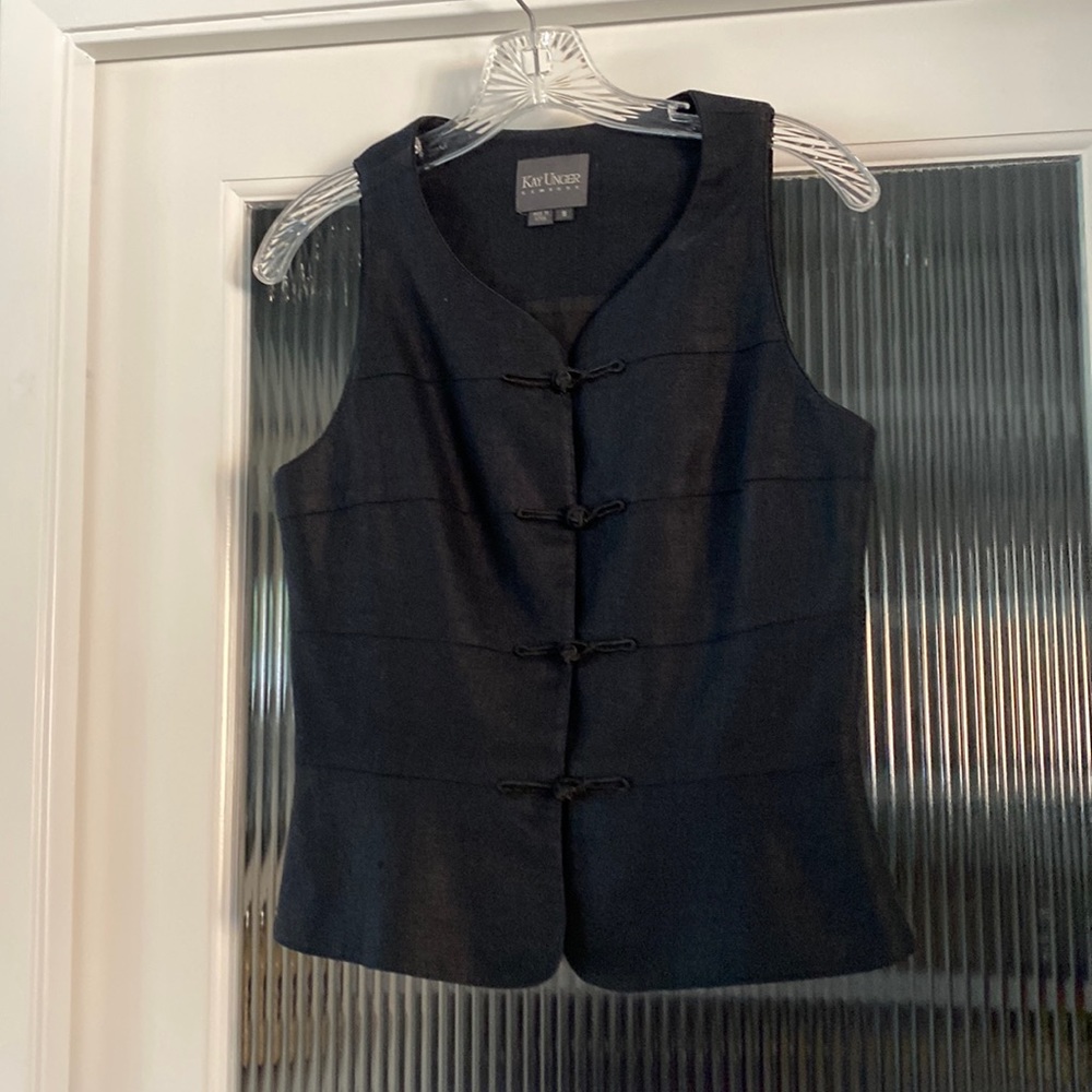 Kay Unger black vest